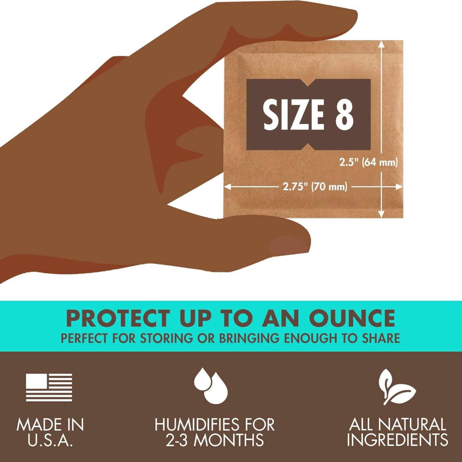 Vergrünt Fermentierdose x Boveda für Kräuter | 2-Wege-Feuchtigkeitsregulierung 62% rF | Größe 8 für bis zu 30 g | schützt vor Terpenverlust, Übertrocknung & Schimmel (Schwarz-Twisted)