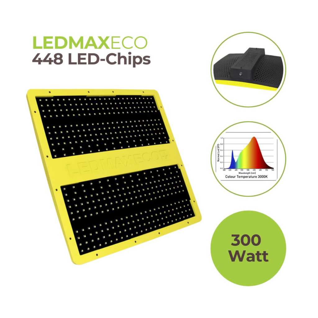LEDMAXECO 300W | LED Pflanzenlampe | Garden Highpro | 585 µmol/s