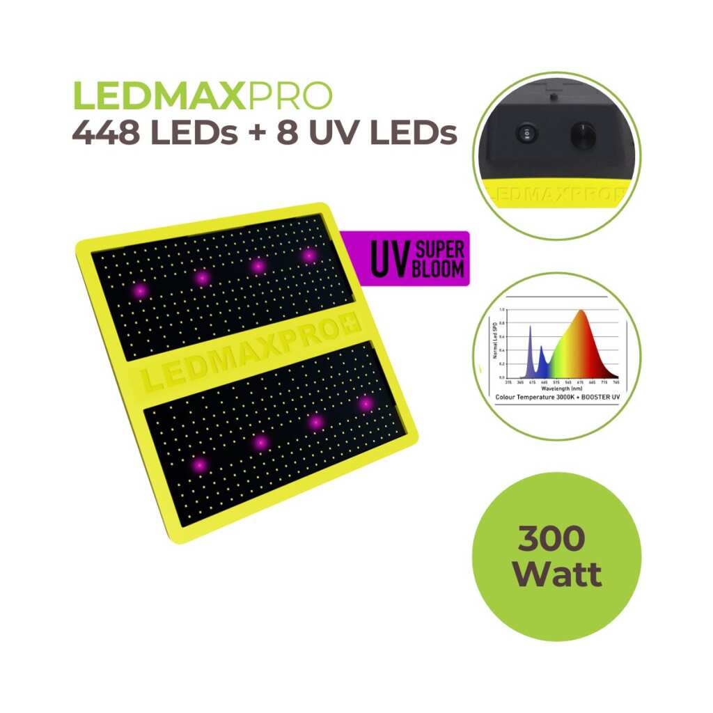LEDMAXPRO 300W | LED Grow Lampe | Garden Highpro | 627,7 µmol/s