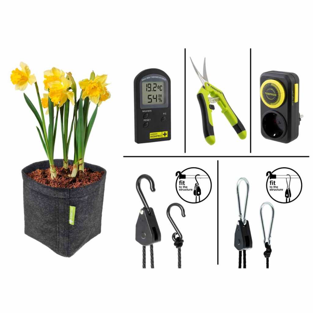 Growbox Set 80x80x180 cm | LED mit 150 Watt | Garden Highpro