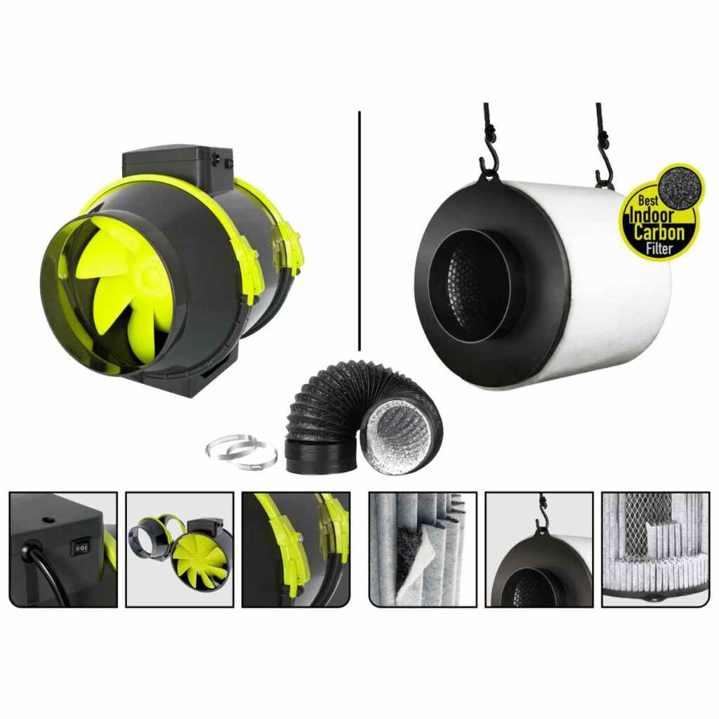 Growbox Set 80x80x180 cm | LED mit 150 Watt | Garden Highpro