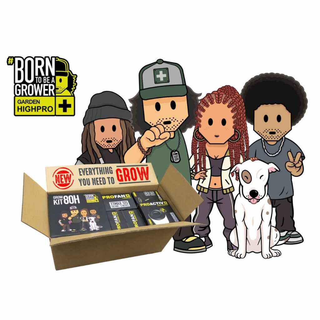 Growbox Set 80x80x180 cm | LED mit 150 Watt | Garden Highpro